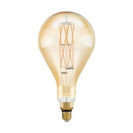 Лампа светодиодная диммируемая Eglo E27 8W 2100K янтарь 110111  - 1 купить