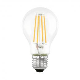 Лампа светодиодная Eglo E27 7W 3000К прозрачная 110187  купить