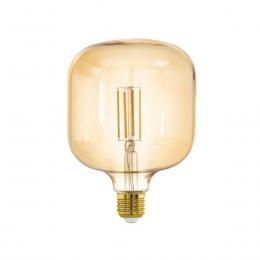 Лампа светодиодная филаментная диммируемая Eglo E27 4,5W 2200K янтарь 110115  - 1 купить