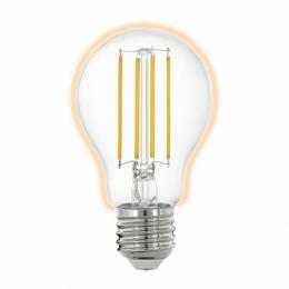Лампа светодиодная филаментная диммируемая Eglo E27 6W 2700K прозрачная 11861  - 1 купить