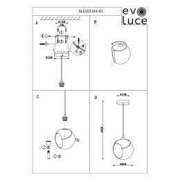Подвесной светильник Evoluce Satturo SLE103143-01  - 1 купить