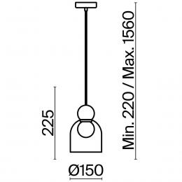 Подвесной светильник Freya Focus FR5220PL-01CH2  - 1 купить