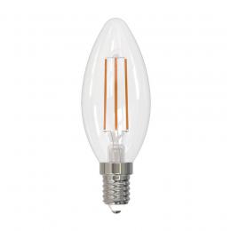 Лампа светодиодная филаментная Volpe E14 6W 3000K прозрачная LED-C35-6W/3000K/E14/CL/SLF UL-00008328  - 1 купить
