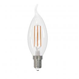 Лампа светодиодная филаментная Volpe E14 7W 3000K прозрачная LED-CW35-7W/3000K/E14/CL/SLF UL-00008340  - 1 купить