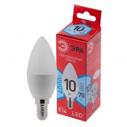 Лампа светодиодная ЭРА E14 10W 4000K матовая LED B35-10W-840-E14 R Б0049642  купить