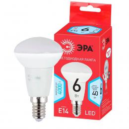 Лампа светодиодная ЭРА E14 6W 4000K матовая LED R50-6W-840-E14 R Б0050700  купить