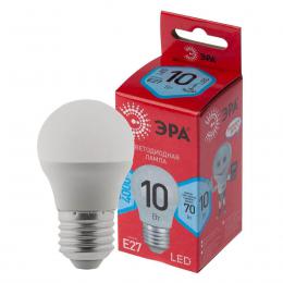 Лампа светодиодная ЭРА E27 10W 4000K матовая LED P45-10W-840-E27 R Б0050234  купить