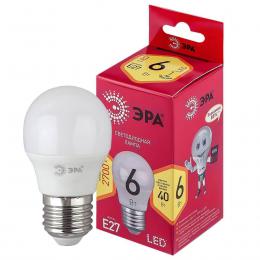 Лампа светодиодная ЭРА E27 6W 2700K матовая LED P45-6W-827-E27 R Б0049643  купить