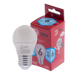 Лампа светодиодная ЭРА E27 6W 4000K матовая LED P45-6W-840-E27 R Б0049644  - 1 купить