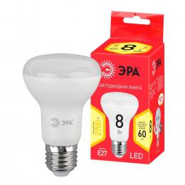 Лампа светодиодная ЭРА E27 8W 2700K матовая LED R63-8W-827-E27 R Б0050701  - 1 купить