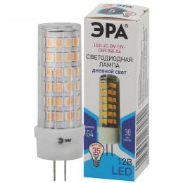 Лампа светодиодная ЭРА G4 5W 4000K прозрачная LED JC-5W-12V-CER-840-G4 Б0049088  - 1 купить